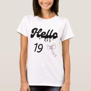 Cute 19th Birthday Shirt for Girls – Sweet 19 Year