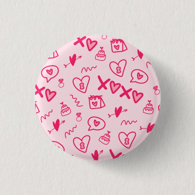 cute 1 inch round button (Front)