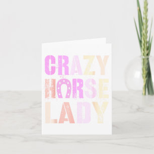 Cute 2026 Crazy Horse Lady Powered Lunar Energy Cn Card