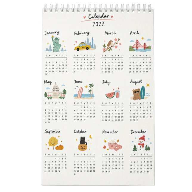 cute 2027 calendar (Cover)