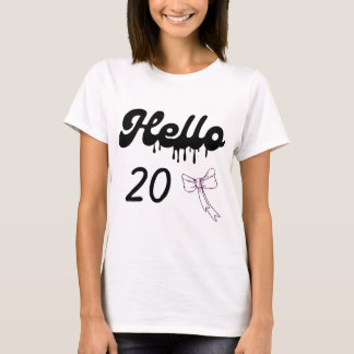 Cute 20th Birthday Shirt for Girls – Happy 20 Year