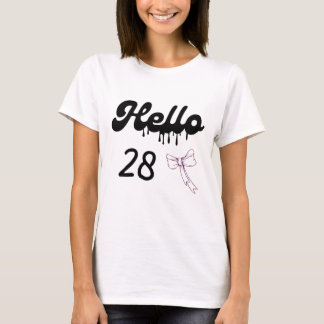 Cute 28th Birthday Shirt for Girls – Sweet 28 Year