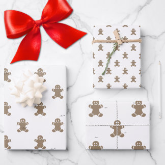 Cute 2 Names, Gingerbread Man Pattern 3 Sheets