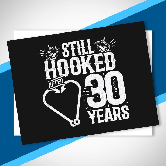 Cute 30th Anniversary Couples Married 30 Years Postcard (Creator Uploaded)