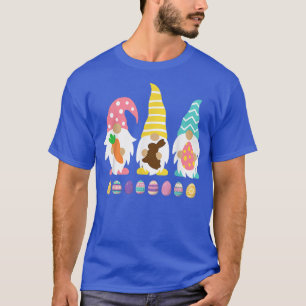 Cute 3 Gnomes Easter Squad Bunny Gnome Pastel Spri T-Shirt