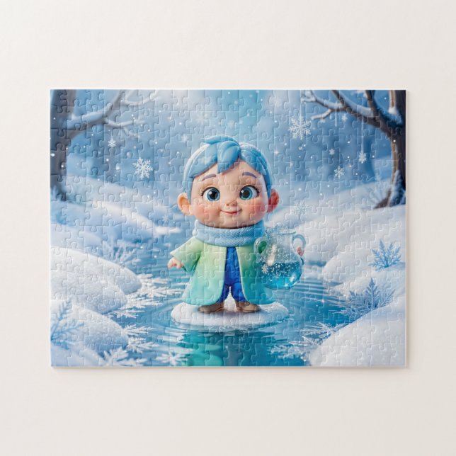 Cute 3D Aquarius Zodiac Character Jigsaw Puzzle (Horizontal)