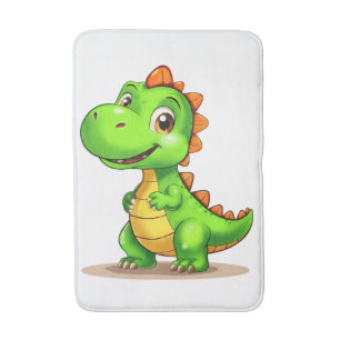 Cute 3D Digital Print Baby Dinosaur Bath Mat