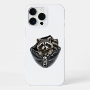 Cute 3D Raccoon in Pocket Phone Case
