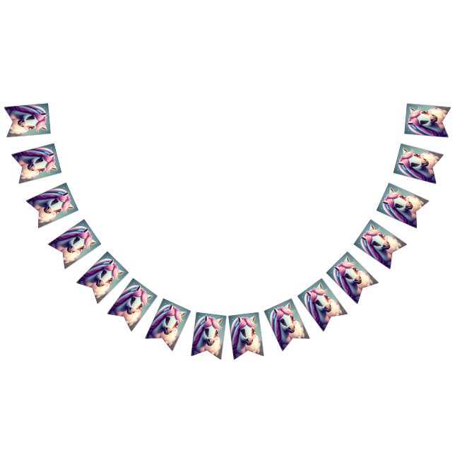 Cute 3D Spirit Pony 2 Bunting Flags (All)