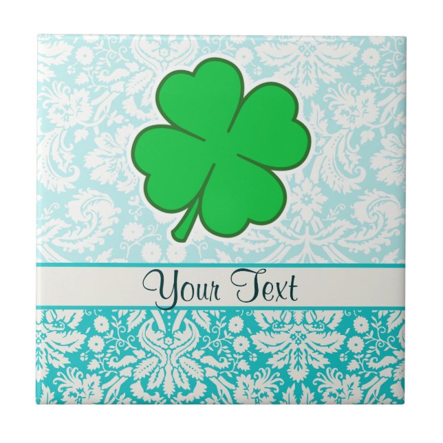 Cute 4 Leaf Clover Tile (Front)