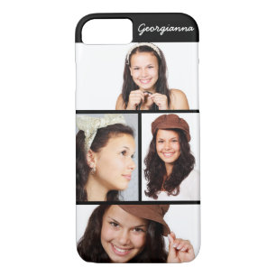 Cute 4 Photo Personalized iPhone 8 7 Case