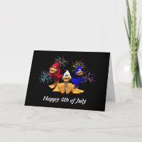 Cute 4th of July Red, White and Blue Ducks