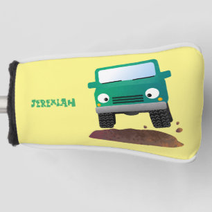 Cute 4X4 offroad vehicle cartoon car Golf Head Cover