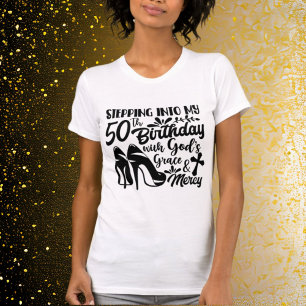 cute 50th Birthday word art T-Shirt
