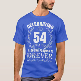 Cute 54th Wedding Anniversary for Couples Married  T-Shirt
