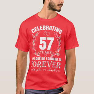 Cute 57th Wedding Anniversary for Couples Married T-Shirt