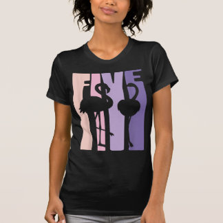 Cute 5th Birthday Gift I Flamingo I 5 Years Old T-Shirt