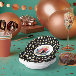cute 5th Birthday movie theater party  Paper Bowls Plate