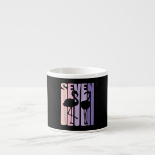 Cute 7th Birthday Gift I Flamingo I 7 Years Old Espresso Cup