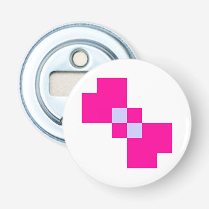 Cute 8 Bit Pixel Bow Bottle Opener