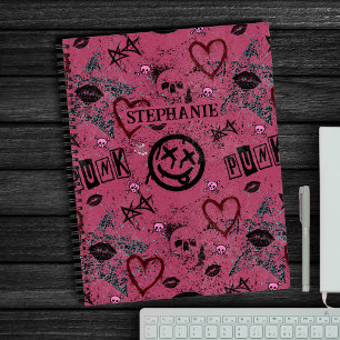 Cute 90s Retro Pink Girly Punk Notebook