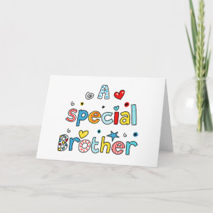 Cute A Special Brother Greeting Text Expression Card