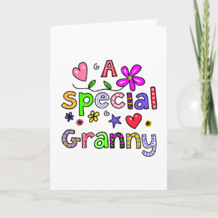 Cute A Special Granny Greeting Text Expression Card