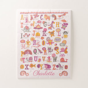 Cute ABC Animal Alphabet Puzzle