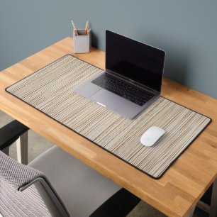 Cute abstract brown lines design desk mat