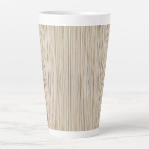Cute abstract brown lines design latte mug