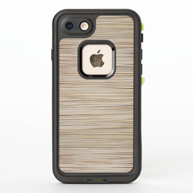 Cute abstract brown lines design LifeProof iPhone case (Back)