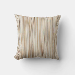 Cute abstract brown lines design throw pillow