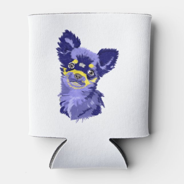 Cute Abstract Chihuahua Cooler (Front)