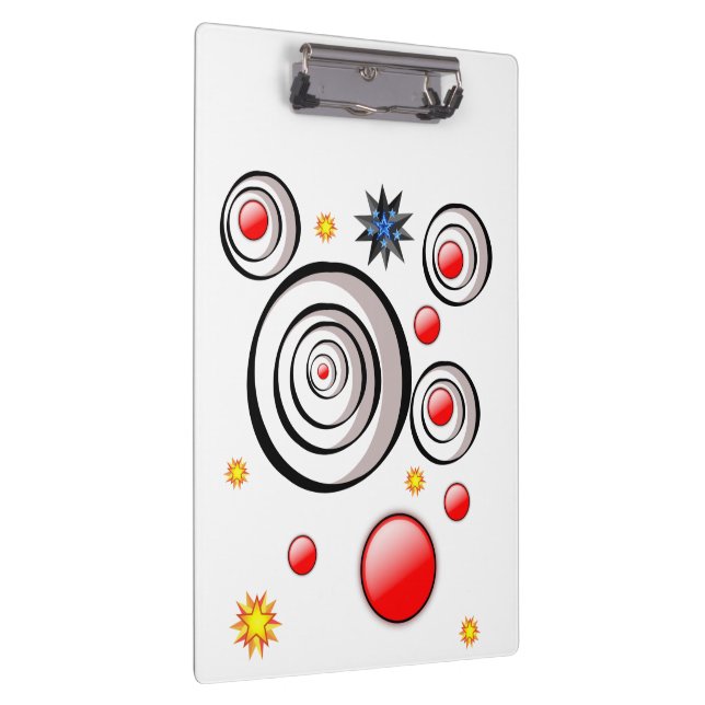 Cute Abstract Colorful Clipboard  (Right)