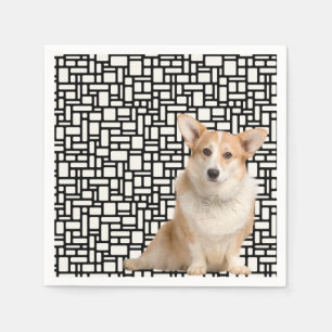 Cute Abstract Corgi Napkin