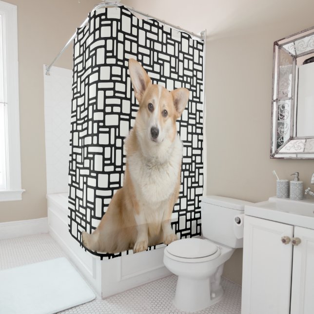 Cute Abstract Corgi Pattern (In Situ)