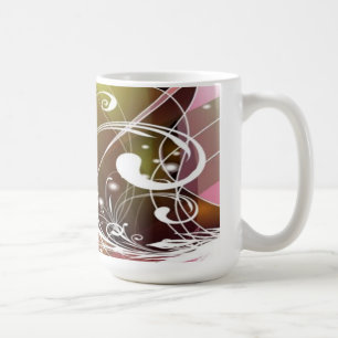 Cute Abstract Floral Mug