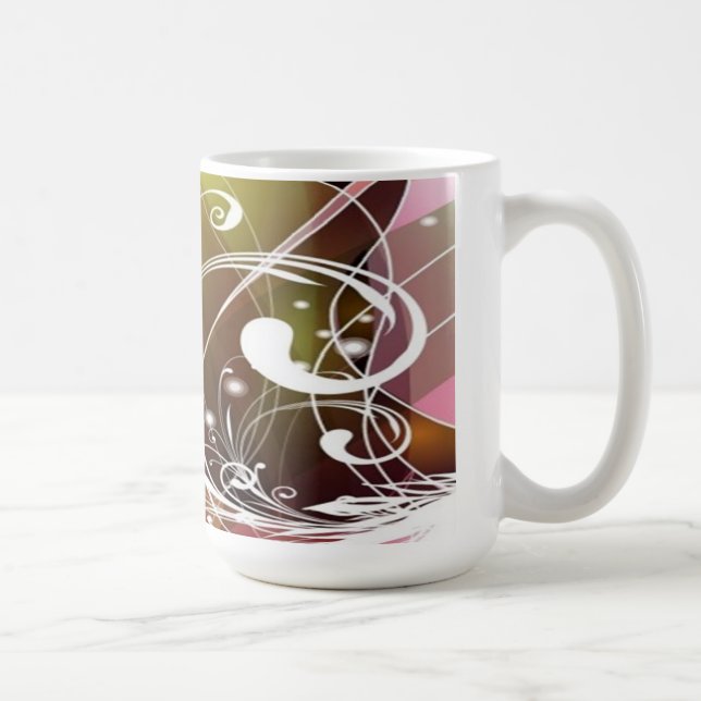 Cute Abstract Floral Mug (Right)