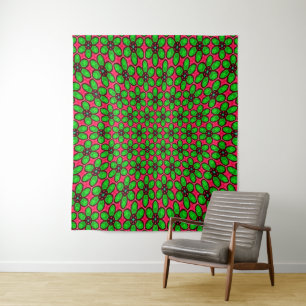Cute Abstract Flowers Pattern Tapestry