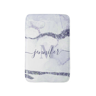 Cute Abstract Glitter Bath Mat