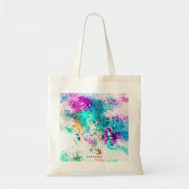 Cute Abstract Painting Tote Bag (Front)
