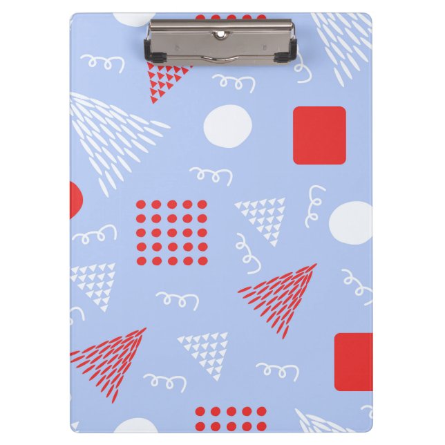 Cute abstract pattern clipboard (Front)