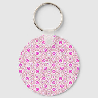 Cute abstract pinky dots patterns keychain