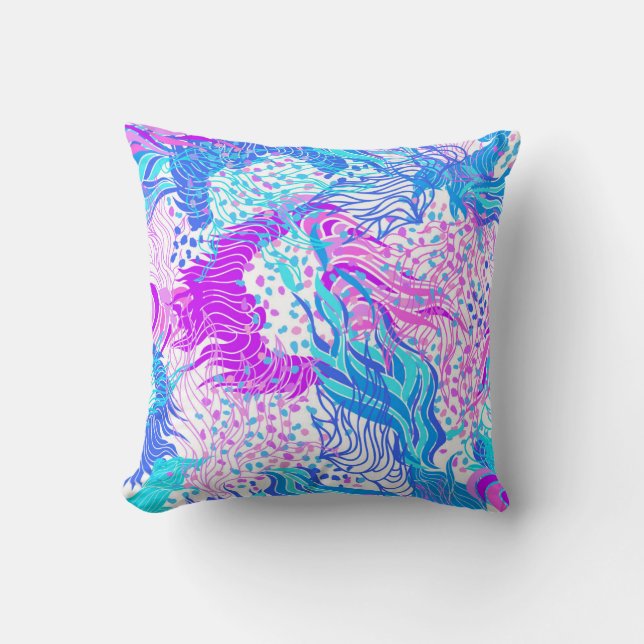 Cute abstract  throw pillow (Front)