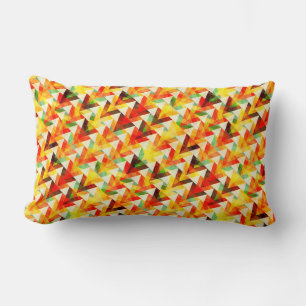 Cute abstract triangles design lumbar pillow