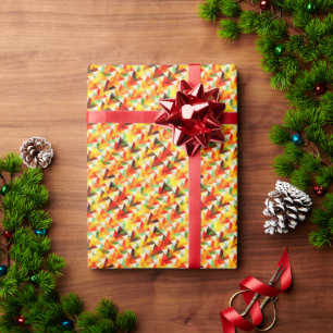 Cute abstract triangles pattern wrapping paper