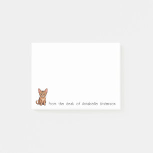 Cute Abyssinian Cat Personalize Notes