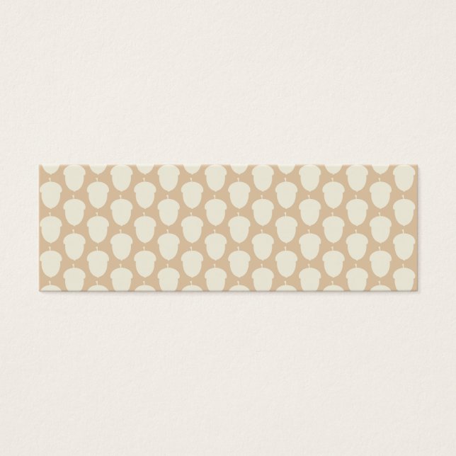 Cute Acorn Nut Silhouette Fall Autumn Pattern (Front)