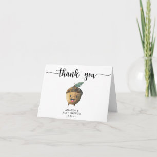 Cute acorn - thank you card