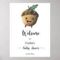 Cute acorn - Welcome baby shower